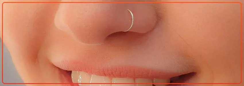 Amazon.com: 925 Sterling Silver Nose Ring Hoop for Women, Small Thin Nose  Piercing Jewelry, 7mm 22 Gauge : Handmade Products